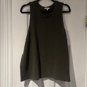 Knit Tank Green 2x